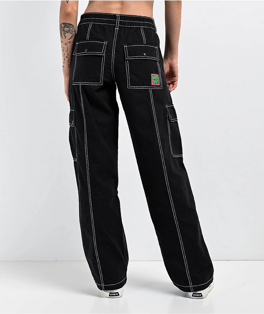 Empyre Alani Low Rise Black Cargo Pants