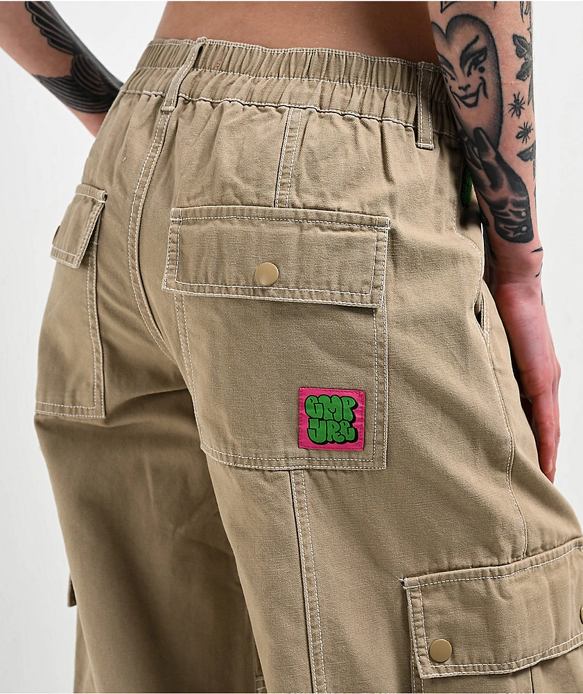 Empyre Alani Low Rise Chinchilla Relaxed Cargo Pants