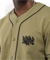 Empyre All Gas Olive Baseball Jersey