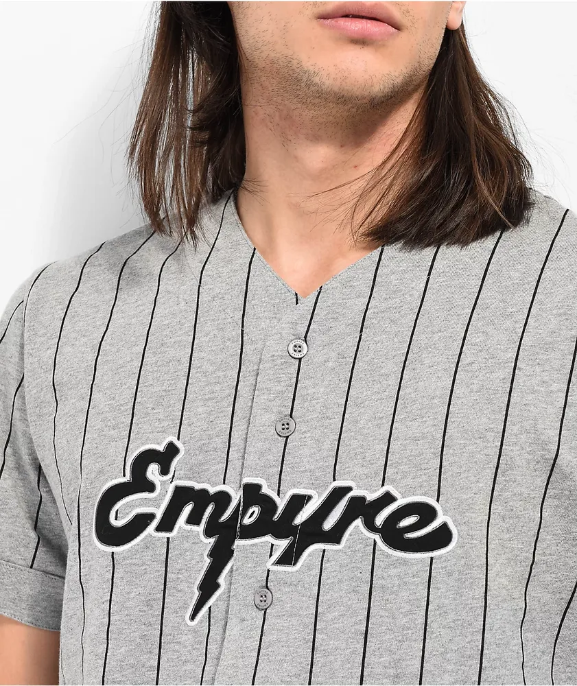 Empyre All Time Grey Stripe Baseball Jersey