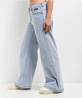 Empyre Allegra Palazzo Light Blue Wash Wide Leg Jeans