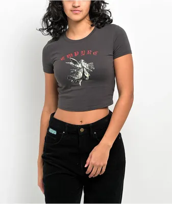 Empyre Amina Vice Virtues Black Crop T-Shirt