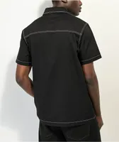 Empyre Amplify Black Zip Short Sleeve Shirt