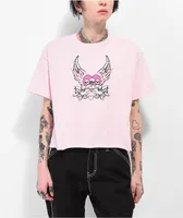 Empyre Angel On Earth Pink Crop T-Shirt