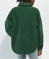 Empyre Aria Green Corduroy Shirt Jacket