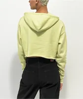 Empyre Ariana Yin Yang Yellow Crop Hoodie