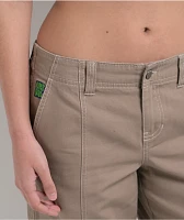 Empyre Audra Taupe Grey Loose Fit Cargo Pants