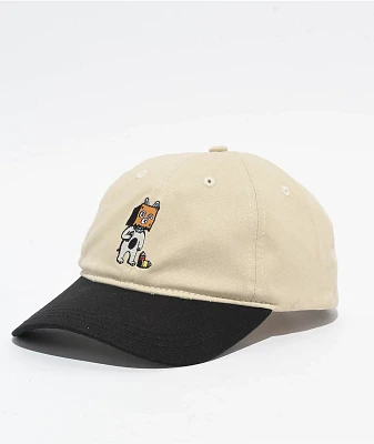 Empyre Bad Dog Beige & Black Strapback Hat