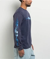 Empyre Ballpoint Dragon Navy Wash Long Sleeve T-Shirt