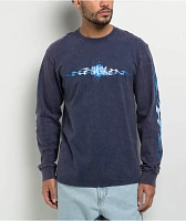 Empyre Ballpoint Dragon Navy Wash Long Sleeve T-Shirt