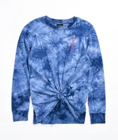 Empyre Bambino Foil Fish Blue Tie Dye Long Sleeve T-Shirt