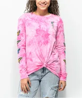 Empyre Bambino Pink Tie Dye Long Sleeve T-Shirt