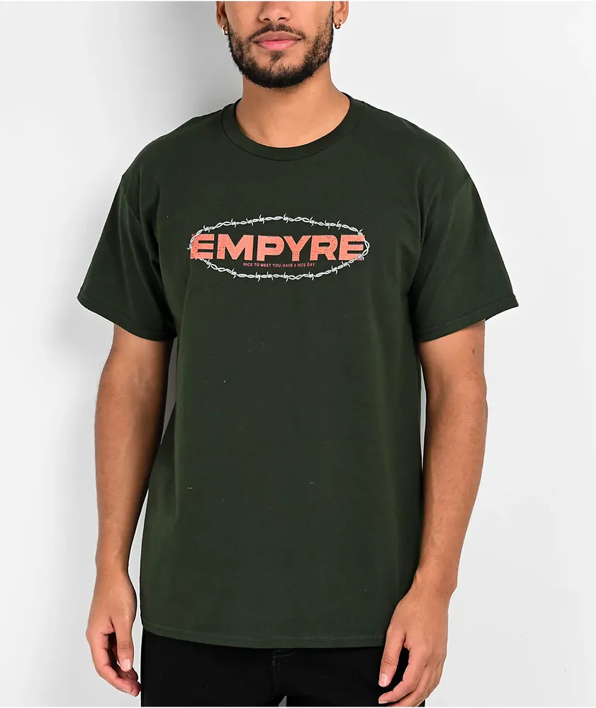 Empyre Barbwire Logo Green T-Shirt