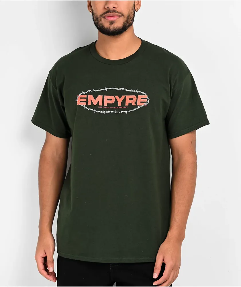 Empyre Red Graffiti Logo Black Long Sleeve T-Shirt