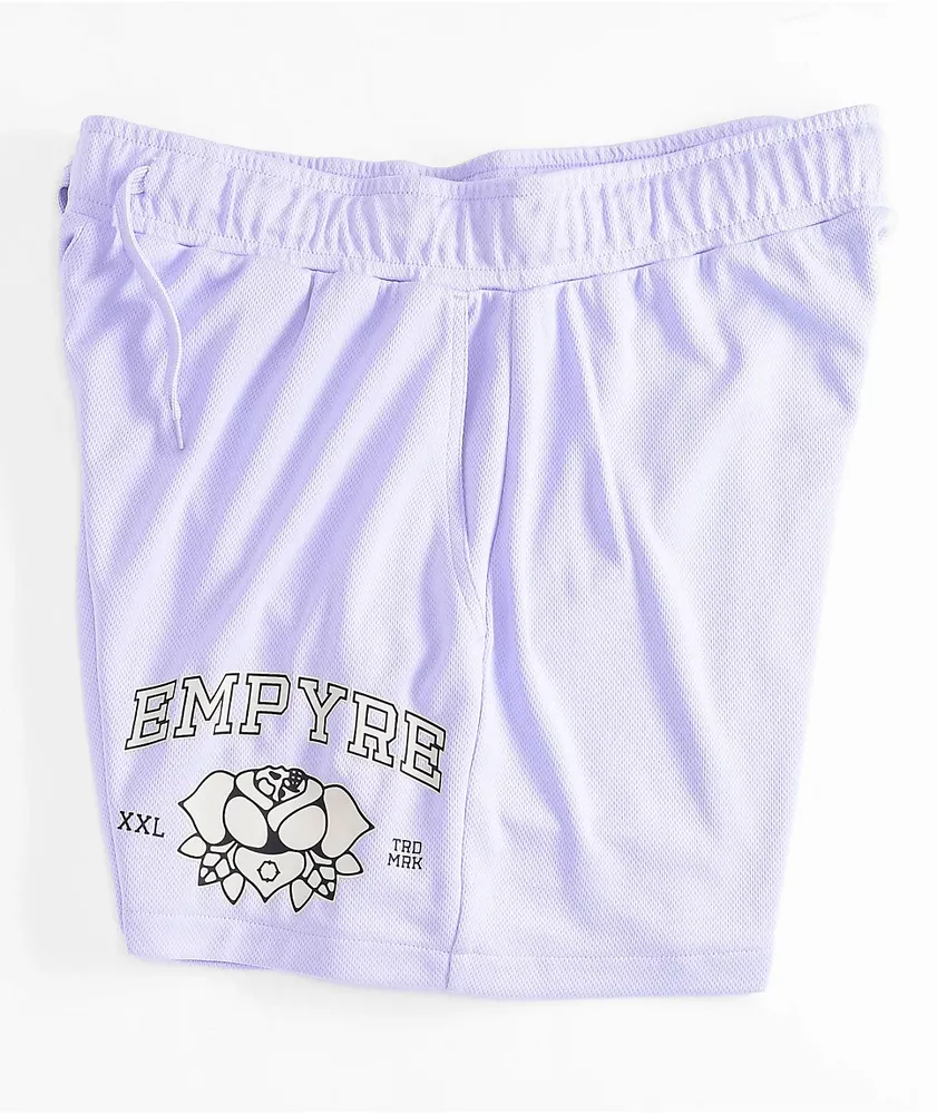 Empyre Bet Lavender Mesh Shorts