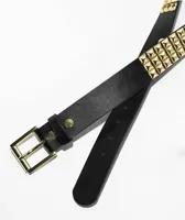 Empyre Black & Gold Studded Belt