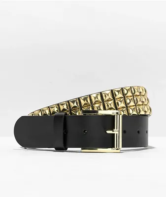 Empyre Black & Gold Studded Belt