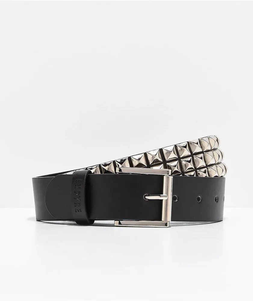 Empyre Black & Silver Studded Belt