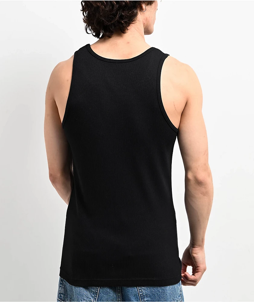 Empyre Black Ribbed Tank Top