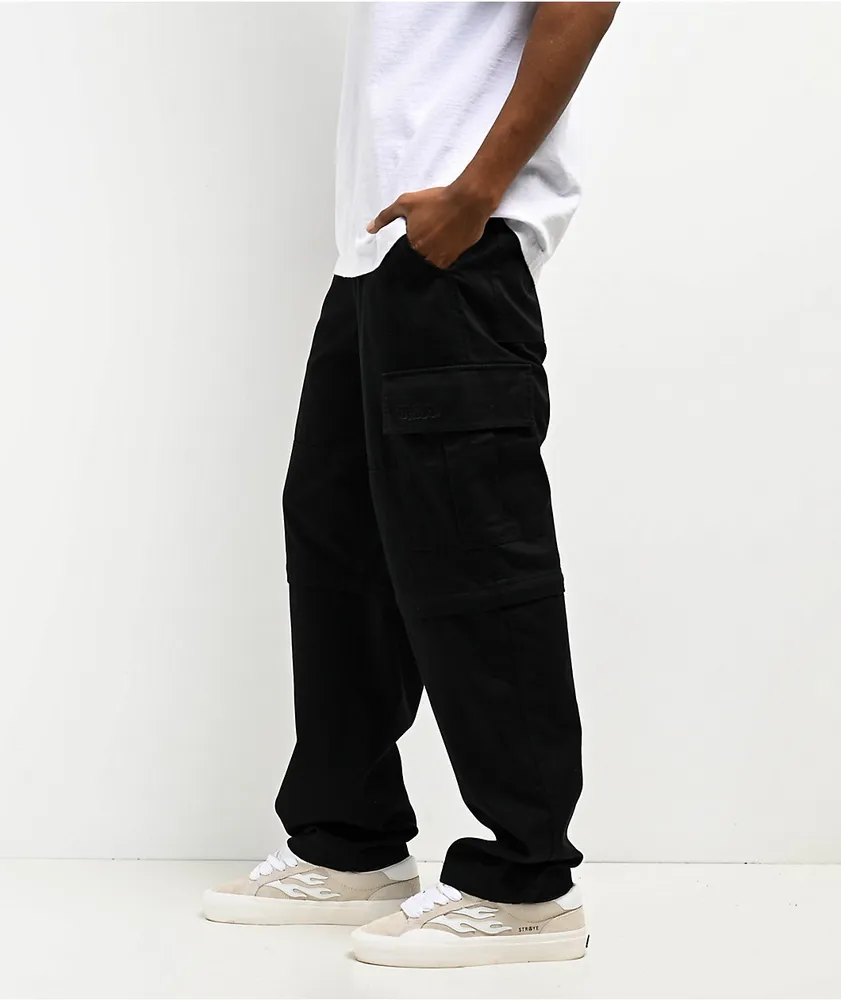 Empyre Black Zip Off Cargo Skate Pants