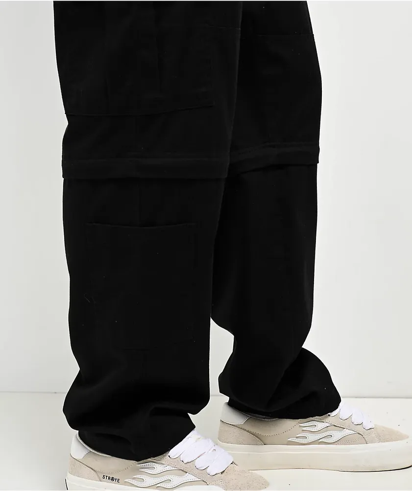 Empyre Black Zip Off Cargo Skate Pants