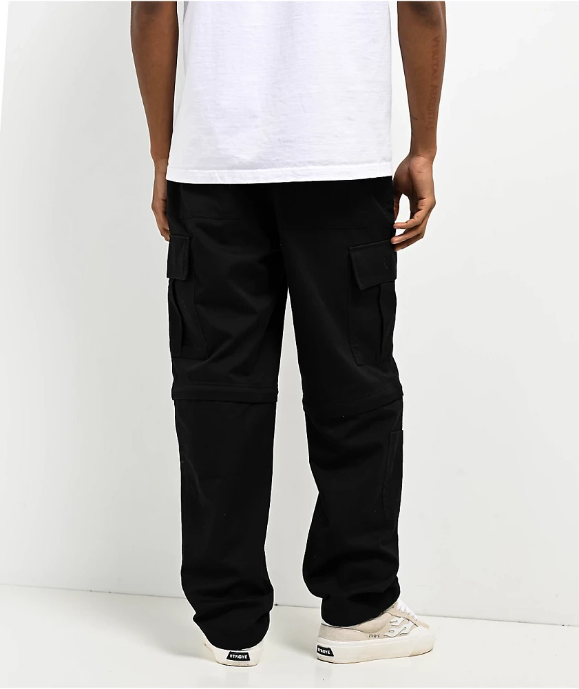 Empyre Black Zip Off Cargo Skate Pants