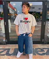 Empyre Blake Ultra Wide Blue Denim Skate Shorts