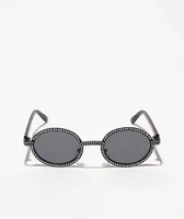 Empyre Bling Black Oval Sunglasses