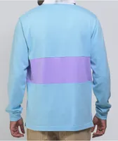 Empyre Blocked Blue & Lavender Rugby Shirt