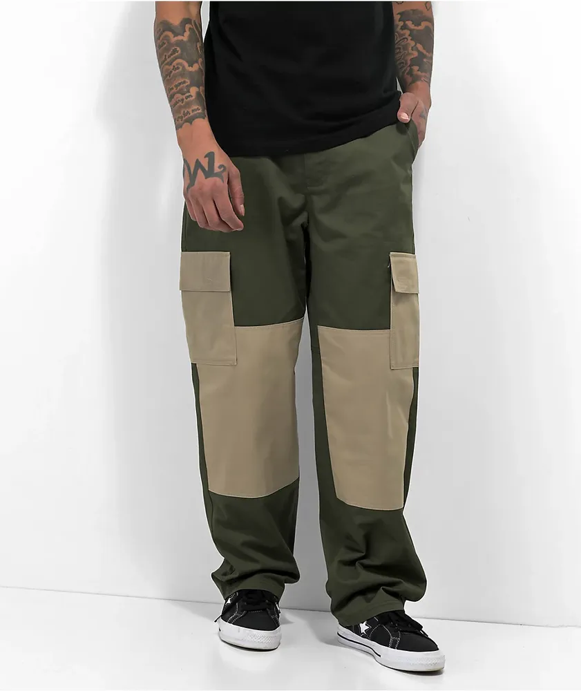 Empyre Loose Fit Olive Cargo Skate Pants