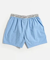 Empyre Blue Plaid Loose Boxers