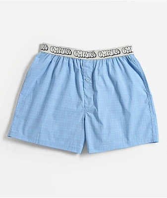 Empyre Blue Plaid Loose Boxers