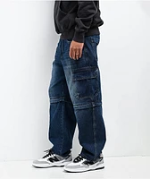 Empyre Blue Zip Off Cargo Denim Skate Jeans