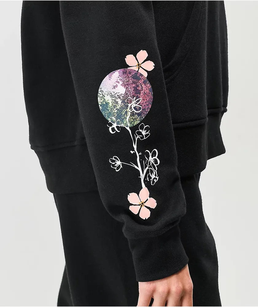 Empyre Botanical Art Black Hoodie