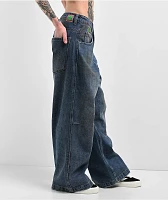 Empyre Boxcar Extent Wide Leg Blue Denim Jeans