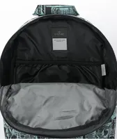 Empyre Brenda Newsprint Black & Teal Backpack