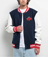 Empyre Brick Navy & White Varsity Jacket