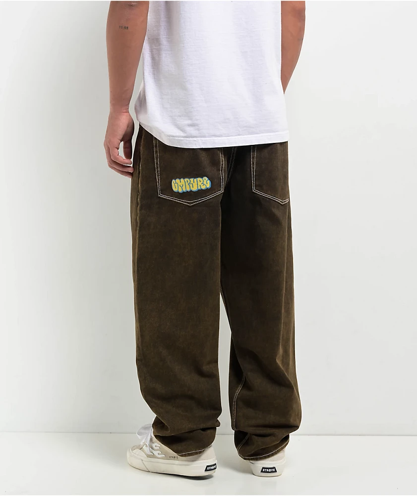 Empyre Brown Wash Ultra Loose Skate Jeans