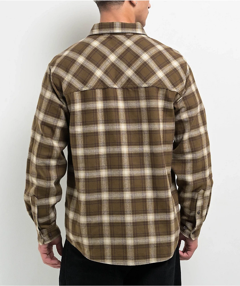 Empyre Browser Brown Plaid Flannel Shirt