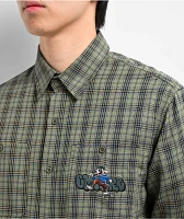 Empyre Browser Green Flannel Shirt