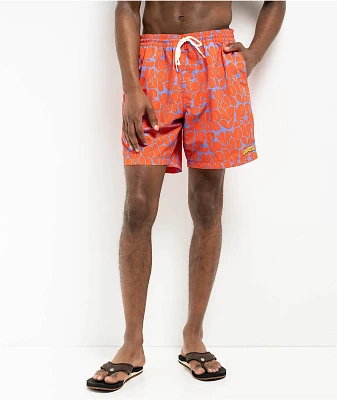 Empyre Bubble Floater Grenadine & Jacaranda Board Shorts