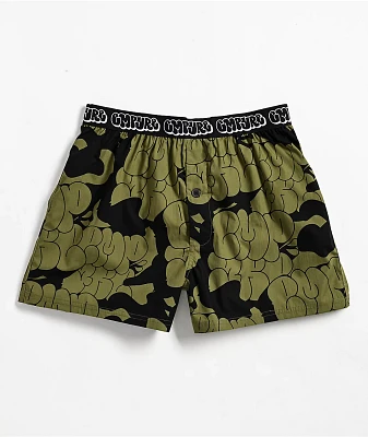 Empyre Bubble Loose Dark Green Boxers