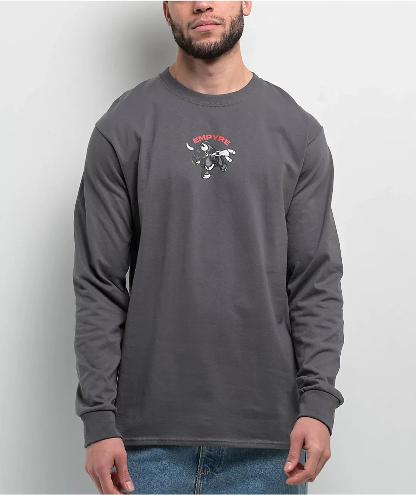 Empyre Bull Charcoal Long Sleeve T-Shirt