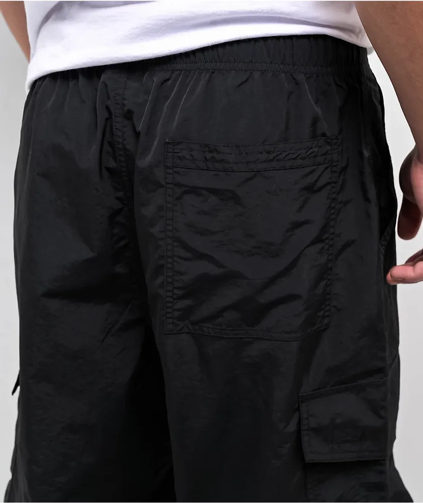 Empyre Canopy Black Cargo Parachute Pants 