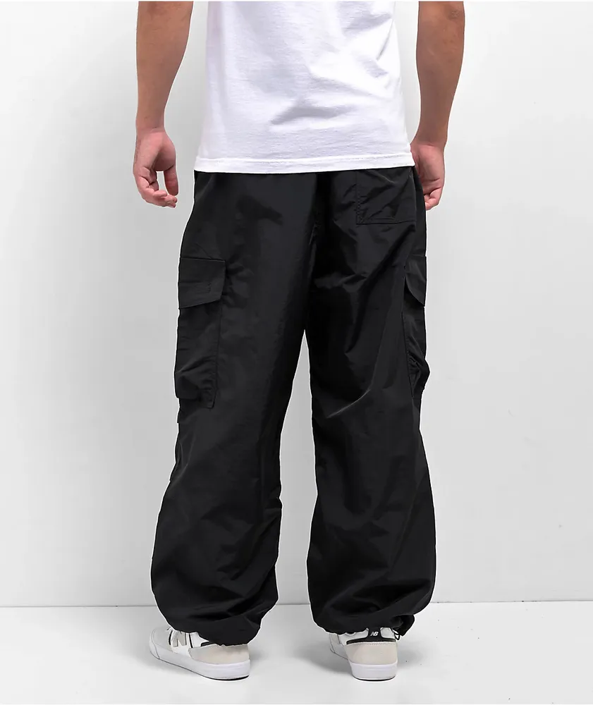 Empyre Canopy Black Cargo Parachute Pants 