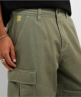 Empyre Canvas Deep Lichen Ultra Loose Double Cargo Pants