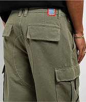 Empyre Canvas Deep Lichen Ultra Loose Double Cargo Pants