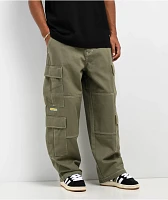 Empyre Canvas Green Ultra Loose Double Cargo Pants