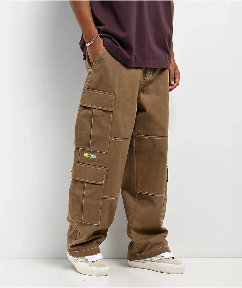 Empyre Canvas Khaki Ultra Loose Double Cargo Pants