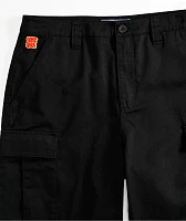 Empyre Cargo Loose Fit Black Skate Shorts